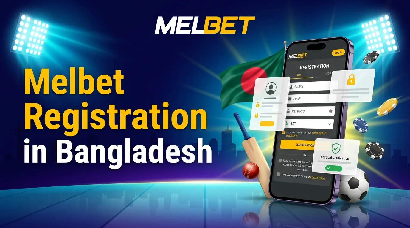 Melbet registration in Bangladesh with account setup and BDT currency selection